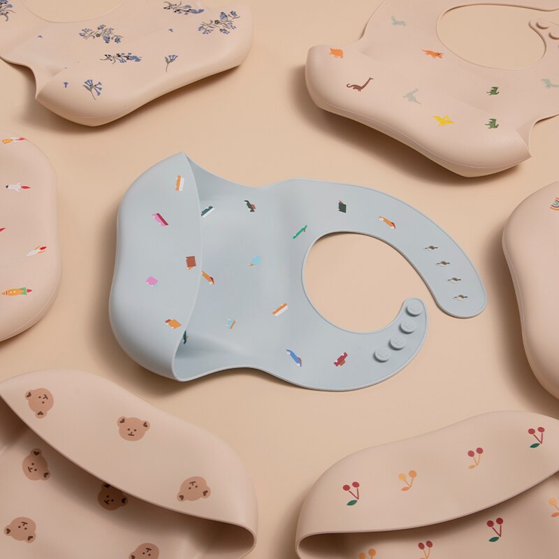 Soft Silicone Baby Bibs Waterproof