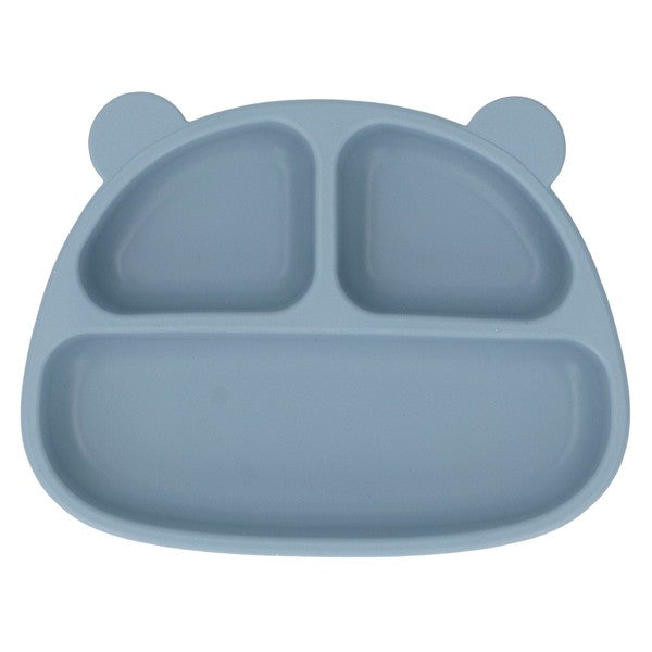 Adorable and Practical: Cartoon Bear Shaped Silicone Toddler Plate