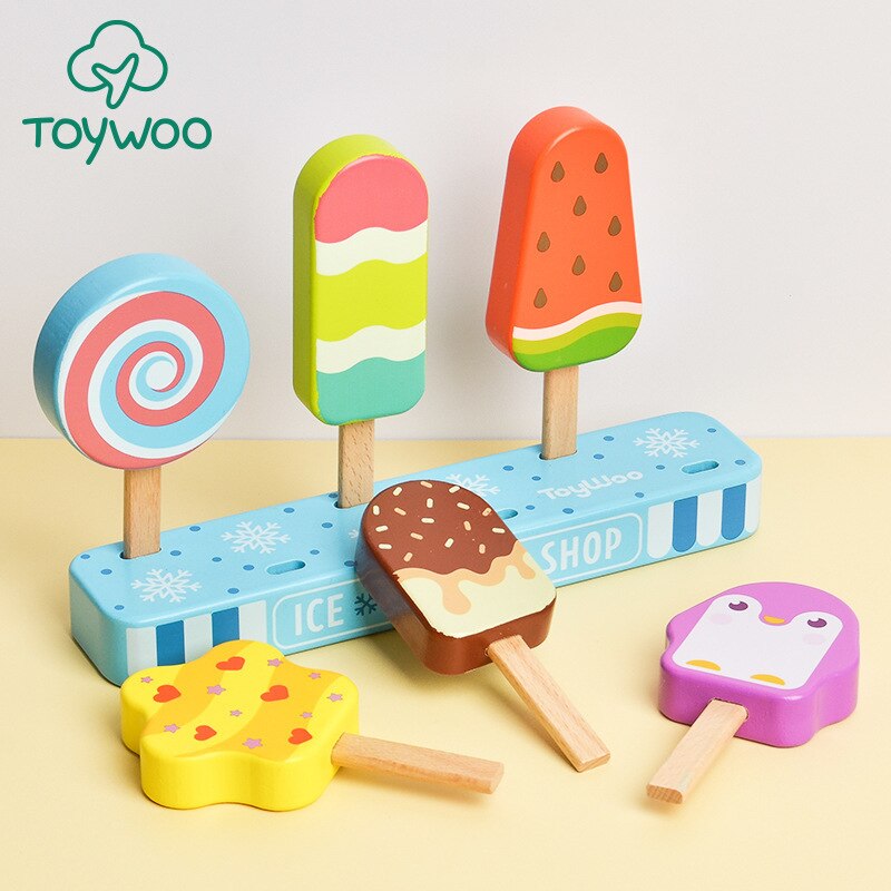 Ice Cream Shop Wooden Toy Puzzle