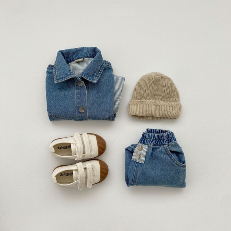 Baby pants pocket loose casual pants