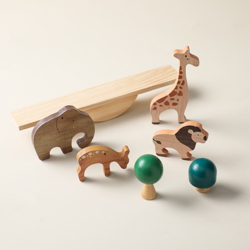 Wooden Animal Balance Blocks