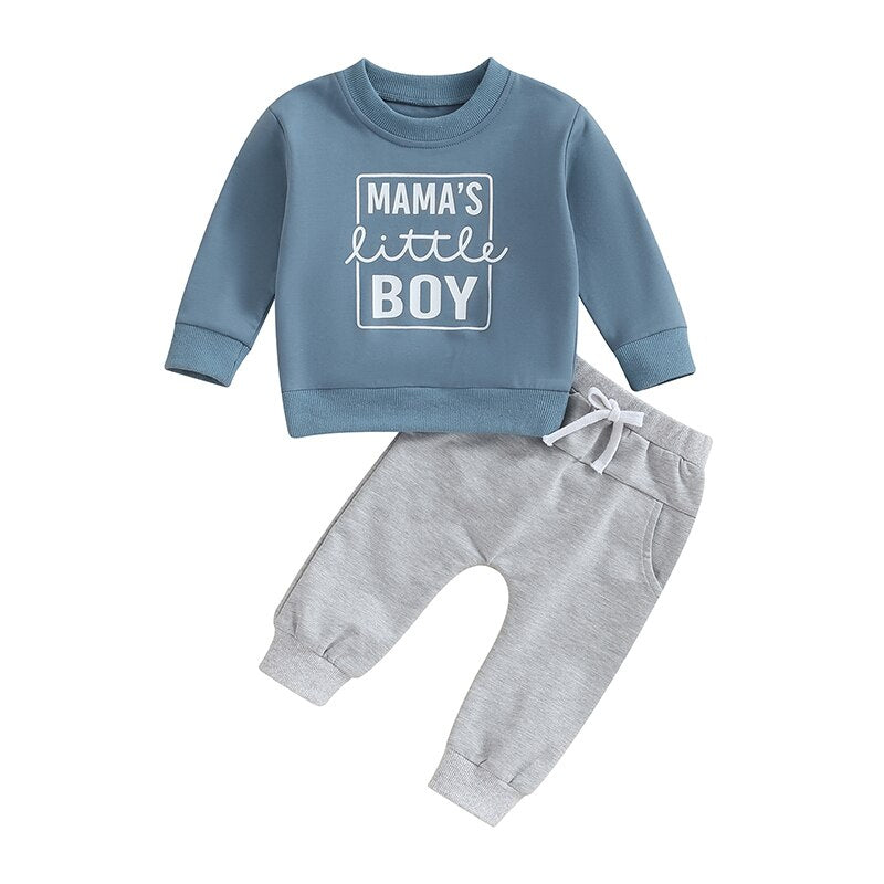Blue Mama's Little Boy 2 Piece set
