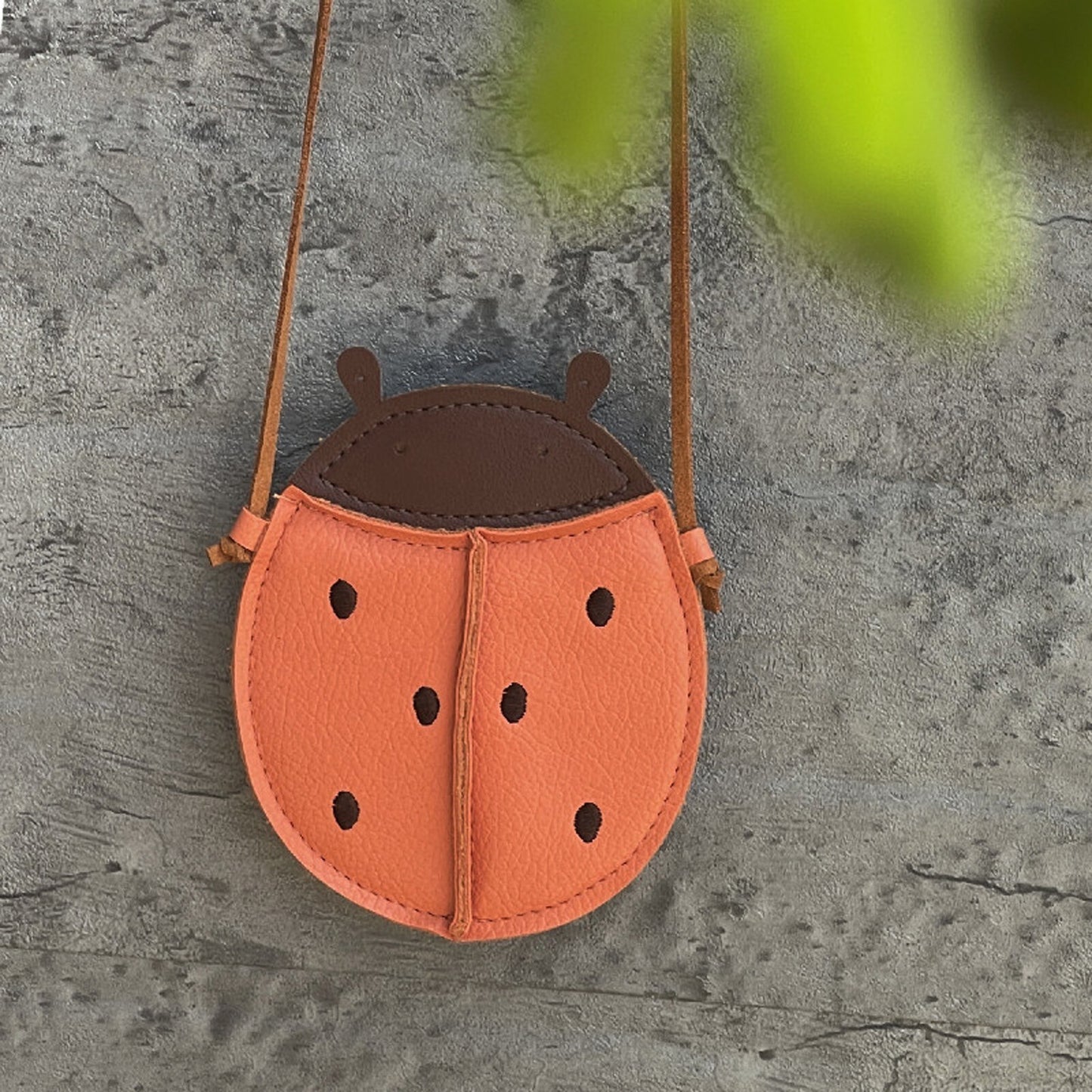 Leather Shoulder Bag Cartoon Pumpkin/ Beetle/ Pear