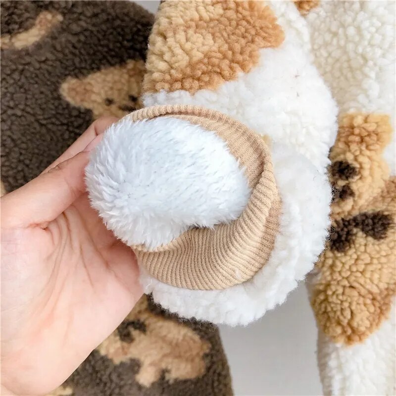 Bear print Snowsuit
