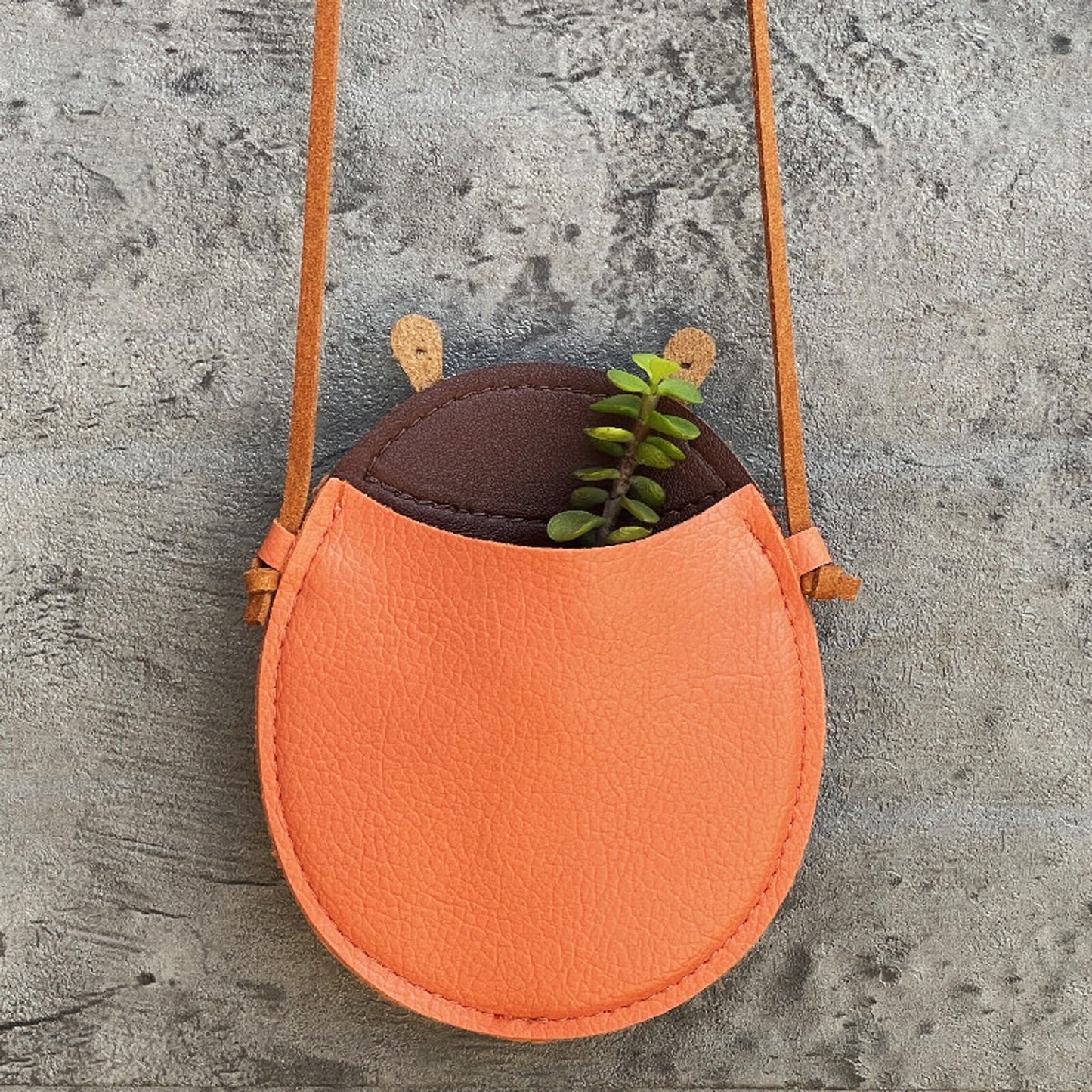 Leather Shoulder Bag Cartoon Pumpkin/ Beetle/ Pear