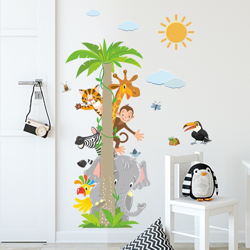 Animals Coconut Tree Wall Sticker