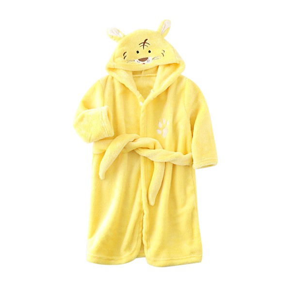 1-8Y Kids Hooded Bathrobe