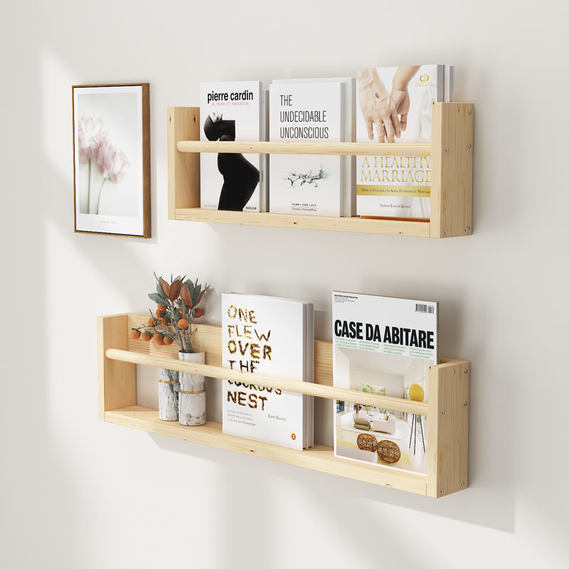 Wood Floating Book Shelves
