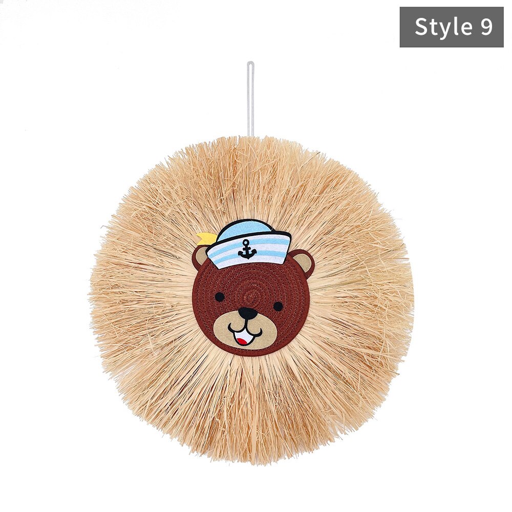 Nordic Home Decoration Cotton Lafite Woven Tiger Pendant Wall Ornament