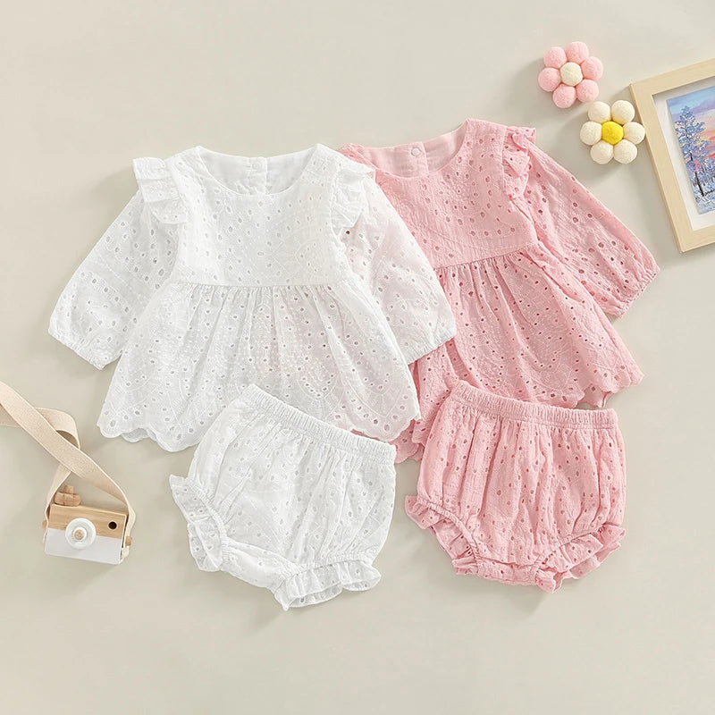 Long Sleeve Top and Shorts Set