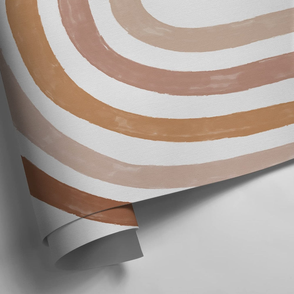 Fabric Boho Watercolour Rainbow Fabric Wall Mural