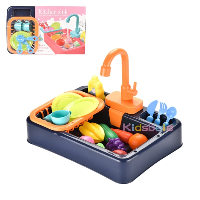 Kids Kitchen Toys Pretend Play Mini Kitchen Food Educational