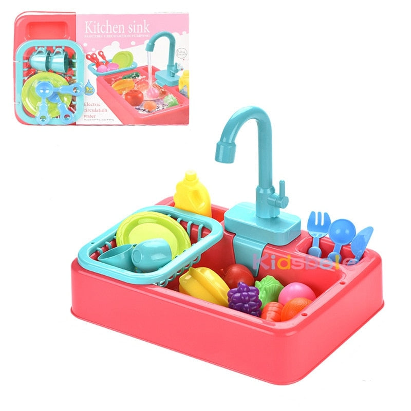 Kids Kitchen Toys Pretend Play Mini Kitchen Food Educational