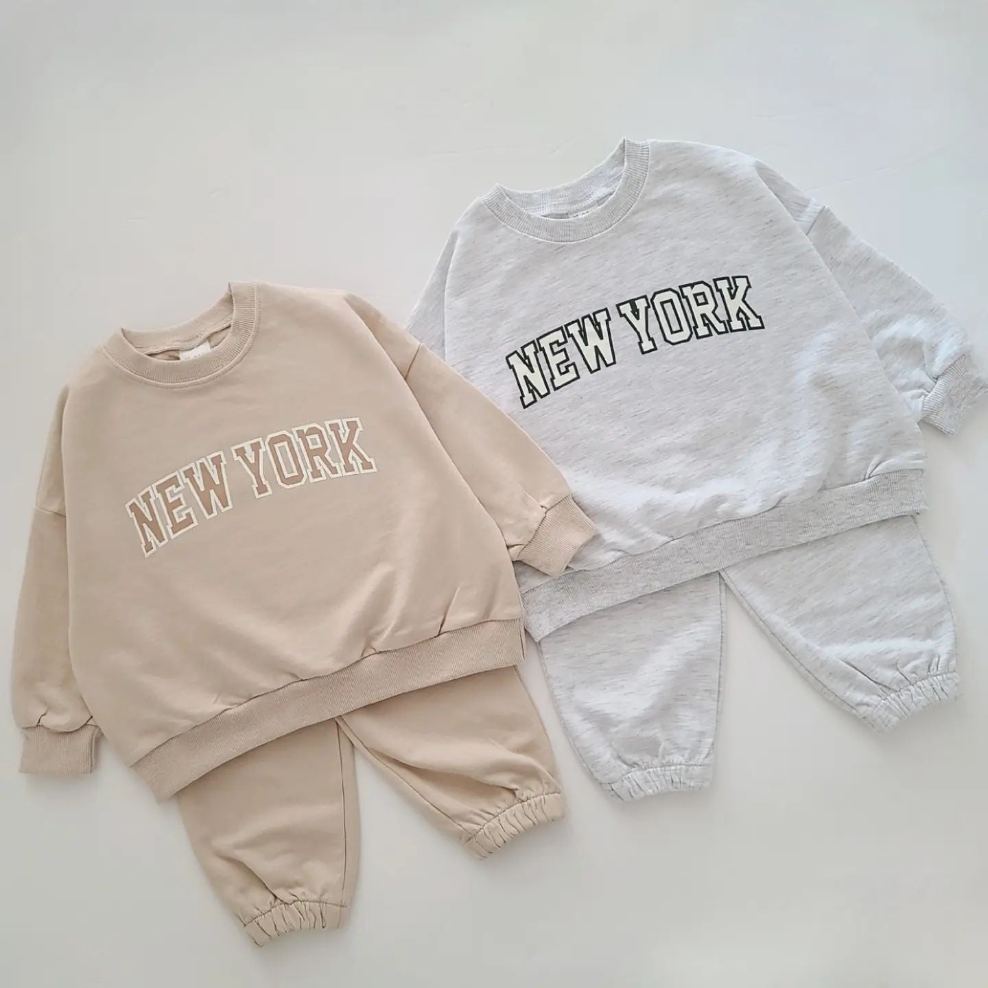 New York Printed Two Piece Sports Set