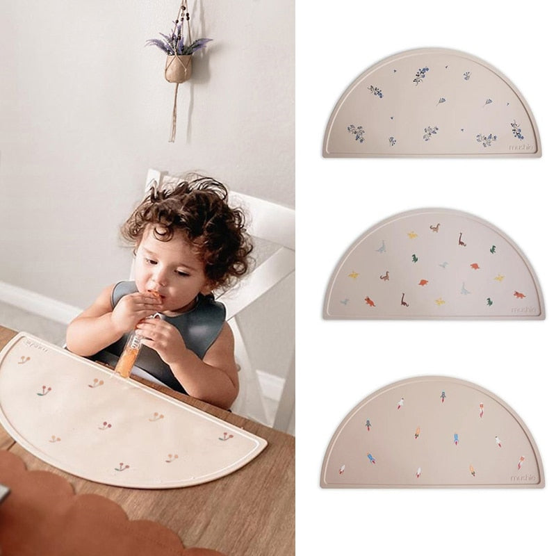 Silicone Baby Placemat Waterproof Heat Insulation