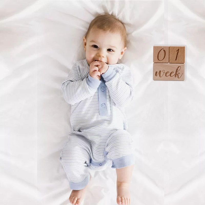 3pcs/set Handmade Baby Milestone Cards