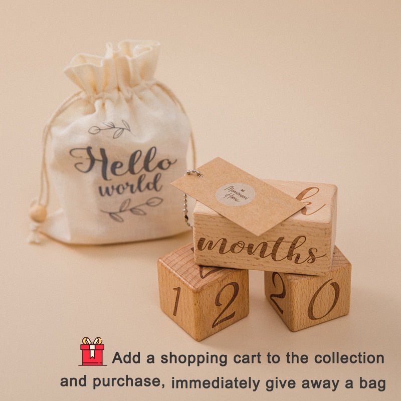 3pcs/set Handmade Baby Milestone Cards