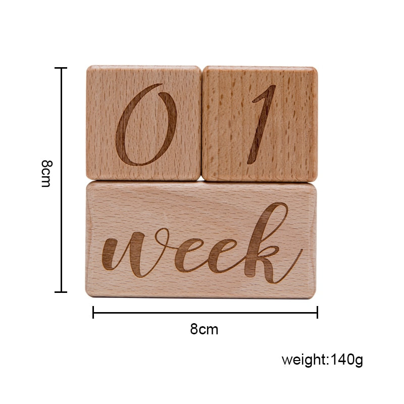 3pcs/set Handmade Baby Milestone Cards