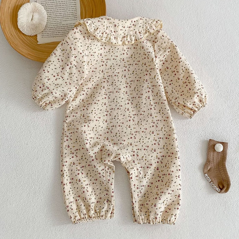 Newborn Doll Collar Romper