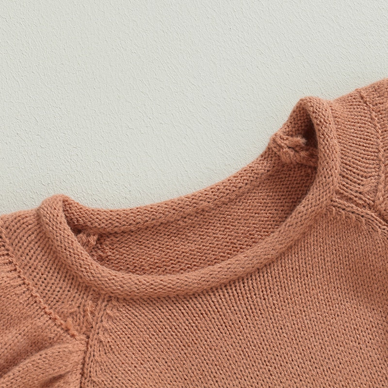 Long Sleeve Round Neck Knit Pullover