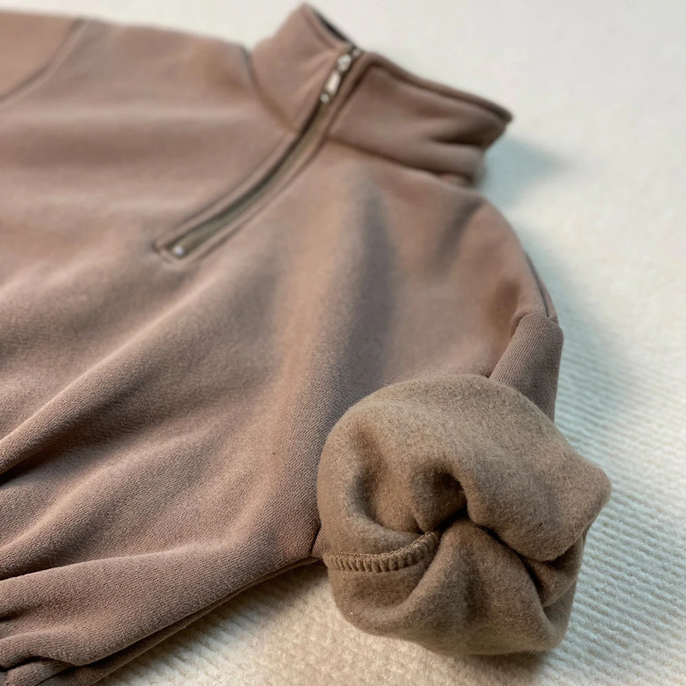 Chocolate Fleece Lined Tracksuit