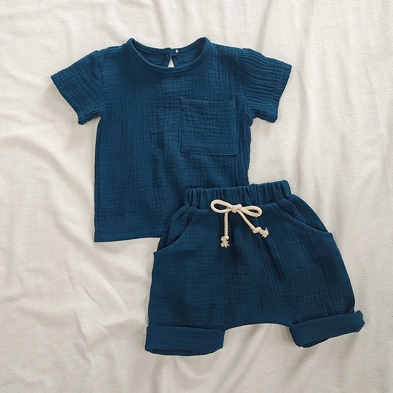 Organic Cotton Clothes Set Top and Short Unisex