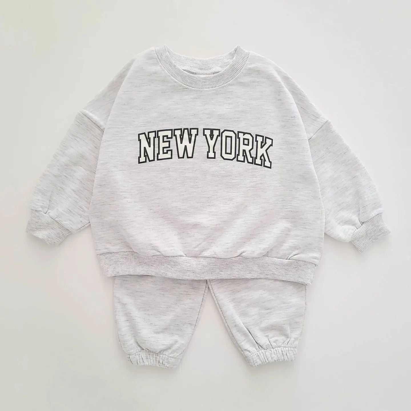 New York Printed Two Piece Sports Set