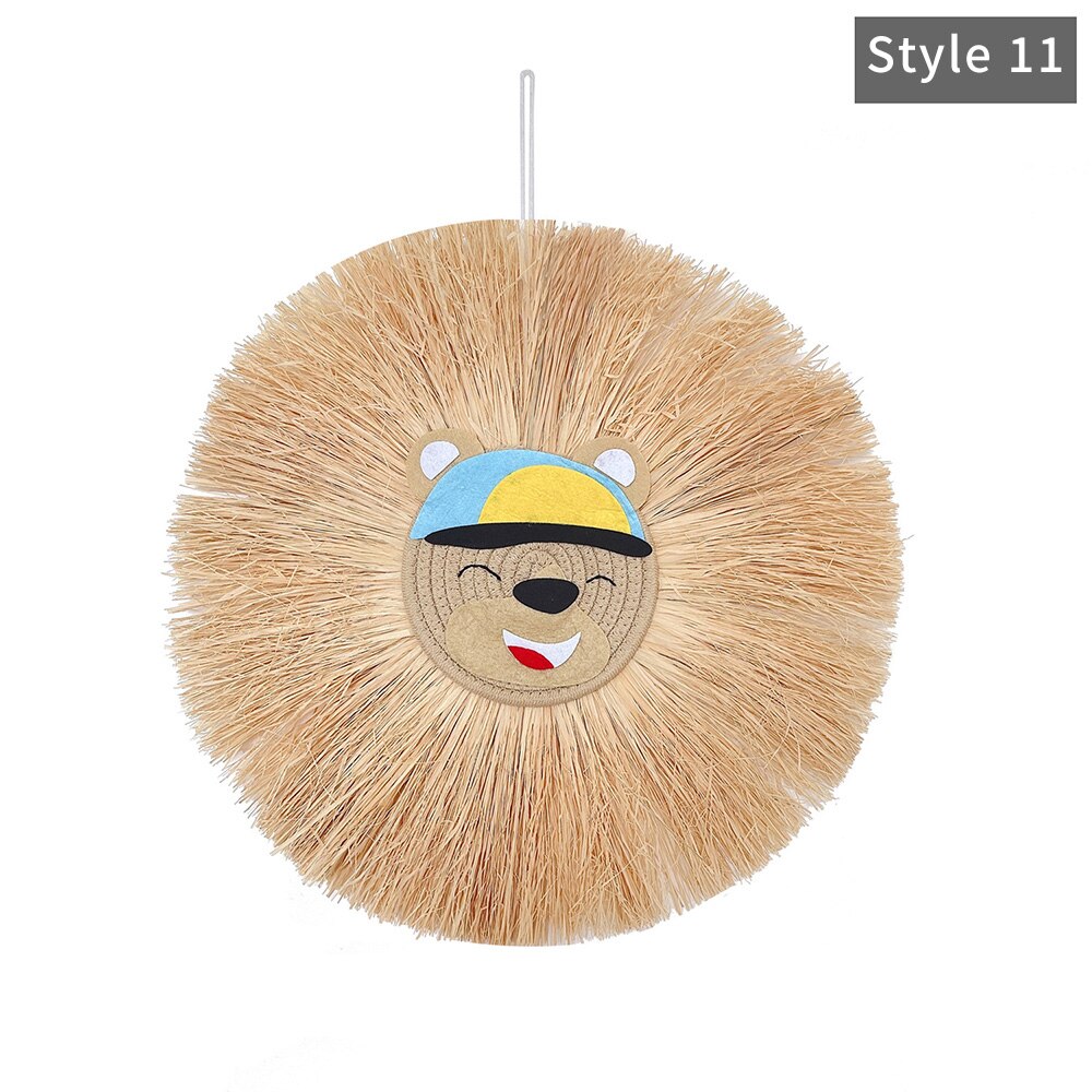 Nordic Home Decoration Cotton Lafite Woven Tiger Pendant Wall Ornament
