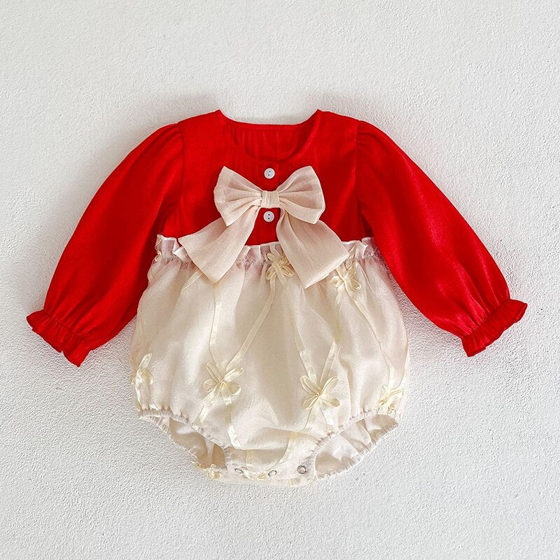 Newborn Doll Collar Romper