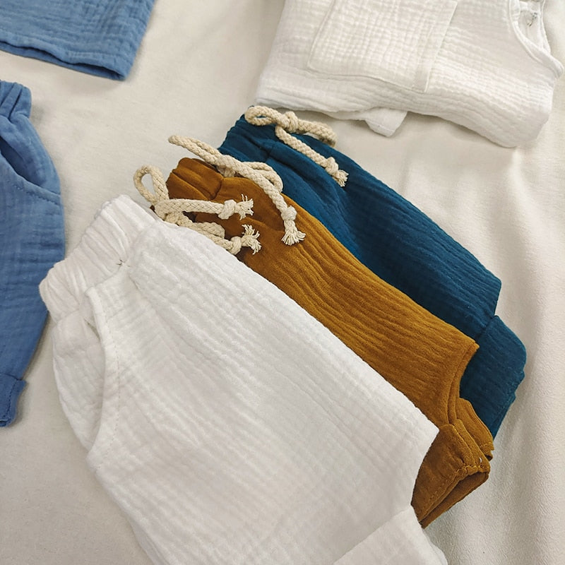 Organic Cotton Clothes Set Top and Short Unisex