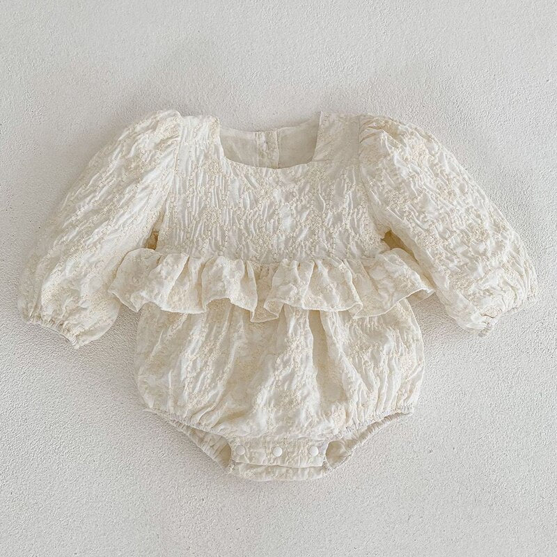 Newborn Doll Collar Romper