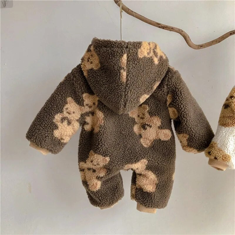 Bear print Snowsuit