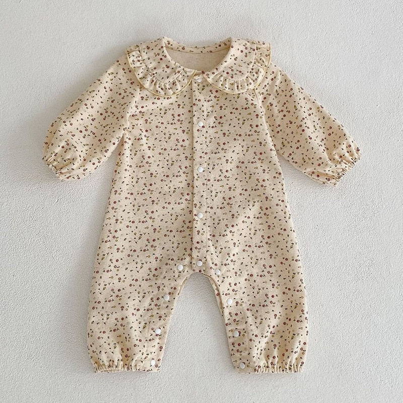 Newborn Doll Collar Romper
