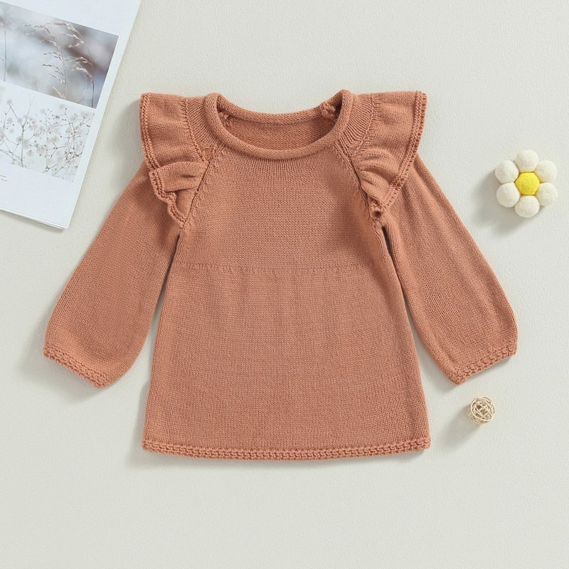 Long Sleeve Round Neck Knit Pullover