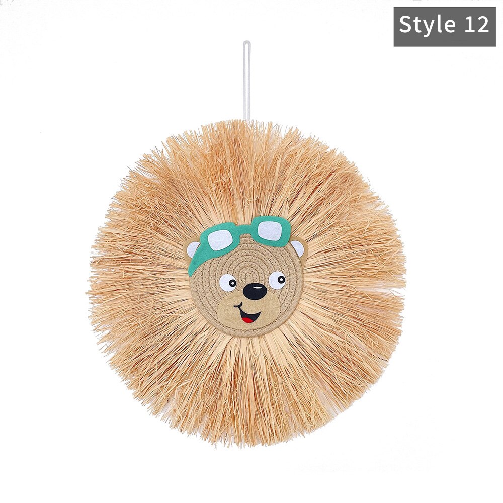 Nordic Home Decoration Cotton Lafite Woven Tiger Pendant Wall Ornament