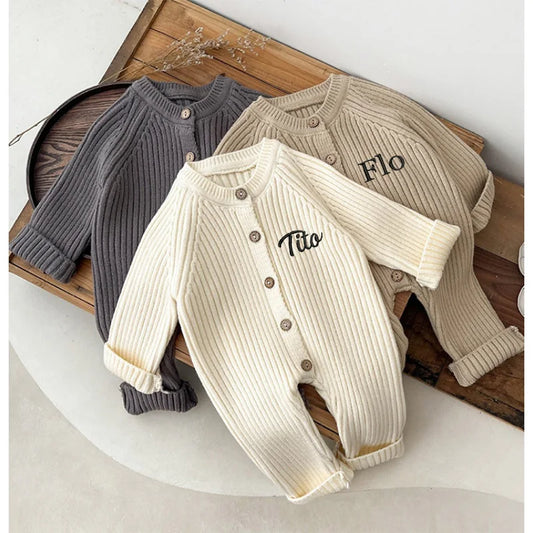 Personalised Knitted Romper