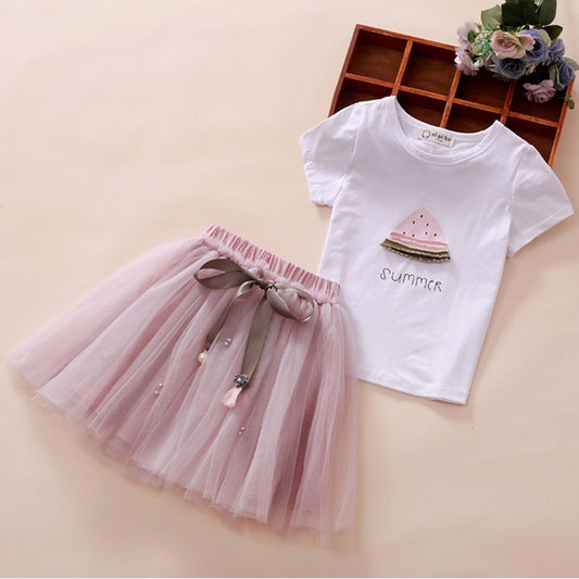 Toddler Girls Sets Top + Skirt